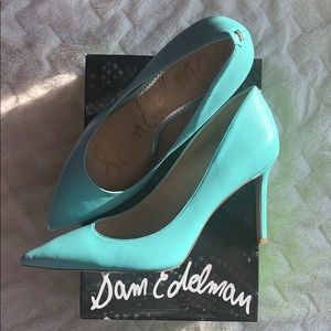 Sam Edelman Hazel Pump Aquamarine Leather 13